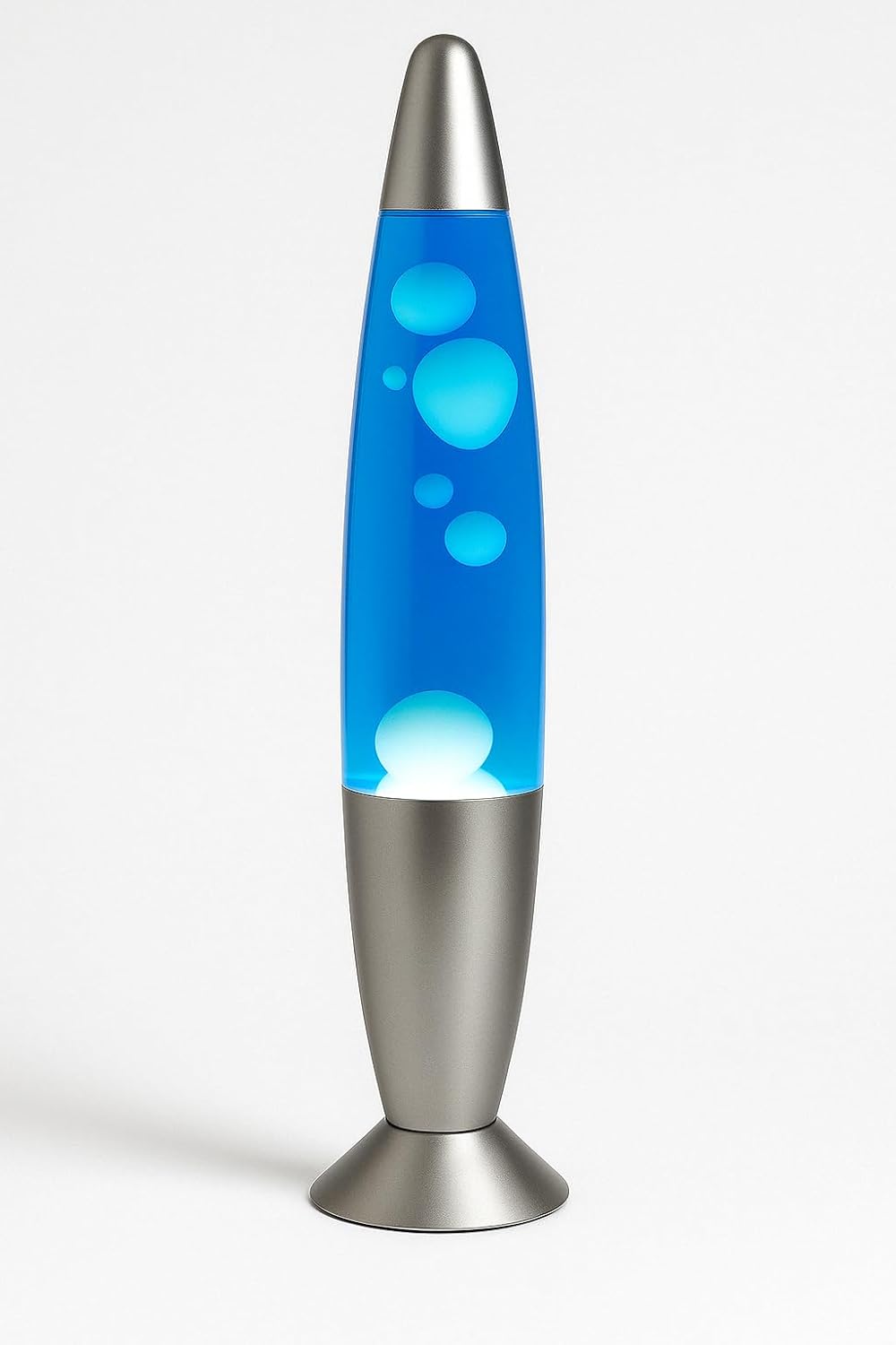 SIGNES GRIMALT - Lampara Sobremesa Lava 40 cm Azul-Blanco 83627 [Clase de eficiencia energética G]