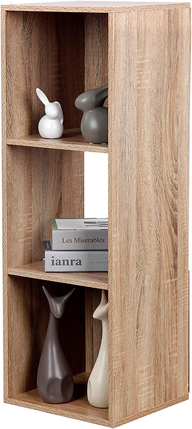 Librería PACHIRA de 3 niveles, 1 librería de 3 niveles, estantería de cubo de almacenamiento abierto para ropa, juguetes, estantería de oficina para sala de estar y dormitorio