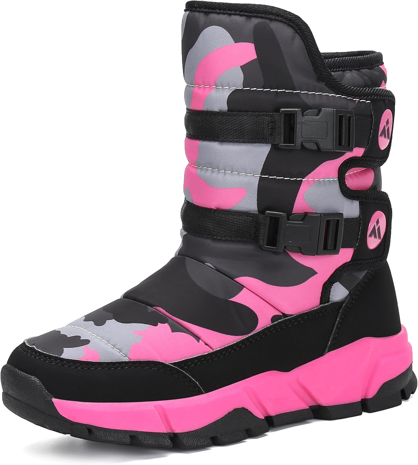 Mishansha Botas de Nieve Niño Niña Botas de Invierno Antideslizante Cálido Forro Niños Al Aire Libre Boots 24-38