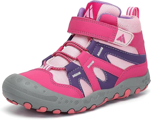 Mishansha Unisex Niños Zapatos de Senderismo para Antideslizante y Ligero Botas para niña Botas de Montaña