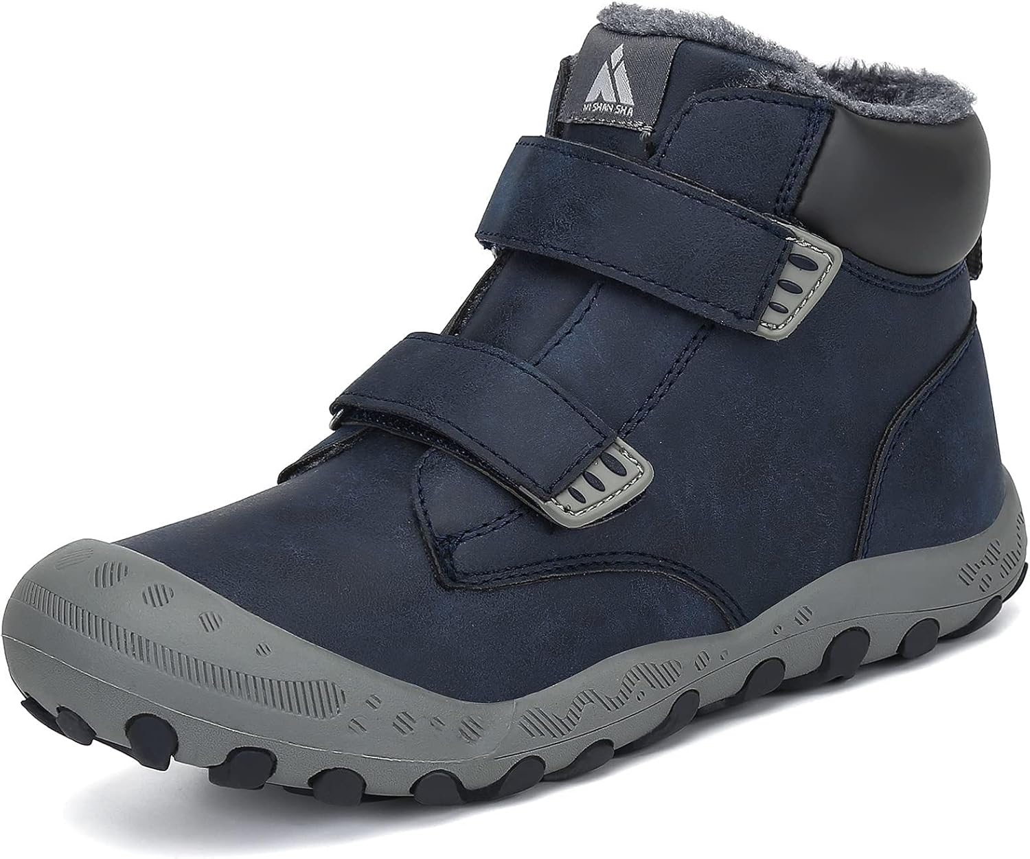 Mishansha Zapatos de Botas de Invierno Para Unisex-Niños Botas de Senderismo Calentar Forro Botas de Montaña Deportiva Cómoda