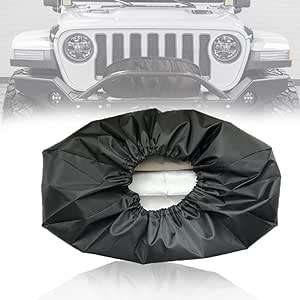 Cubierta impermeable del cabrestante - 210D Heavy Duty Protector de Capstan eléctrico, accesorios para camiones y SUV Offroad para 8000-1600 libras