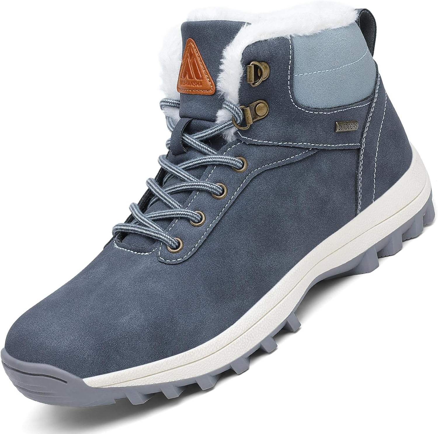 Mishansha Hombre Mujer Botas de Nieve Invierno Botines Senderismo Impermeables Deporte Trekking Zapatos