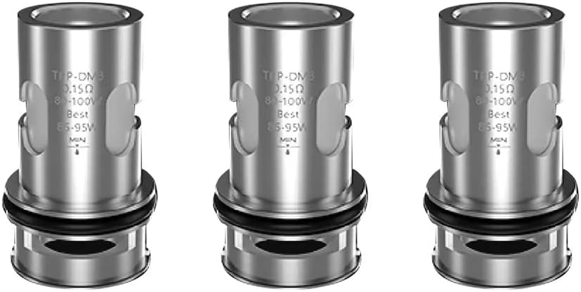 VOOPOO TPP-DM3 0.15ohm Coil Para Drag 3 Drag X Plus Drag X Pro Drag S Pro rate 80W-100W (3 pcs)