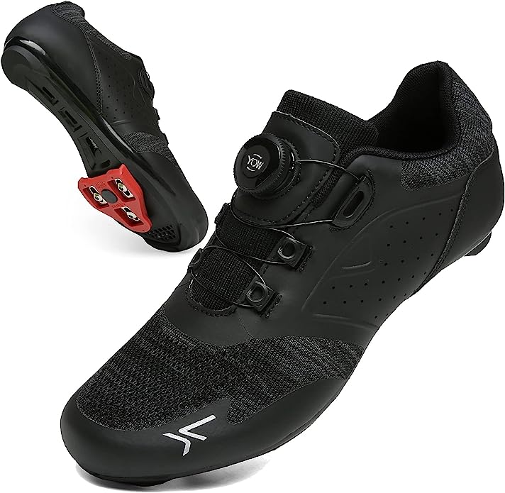 VNANV Zapatillas Ciclismo Carretera Hombre Damas Bicicleta Carretera MTB Tacos Respirables Mountain Interior Zapatillas Ciclismo Carretera Hombre calas