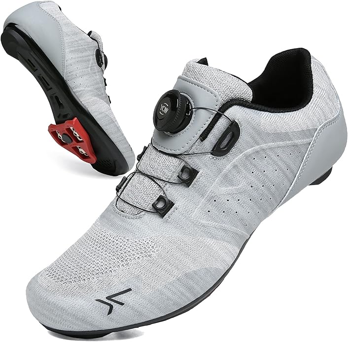 VNANV Zapatillas Ciclismo Carretera Hombre Damas Bicicleta Carretera MTB Tacos Respirables Mountain Interior Zapatillas Ciclismo Carretera Hombre calas