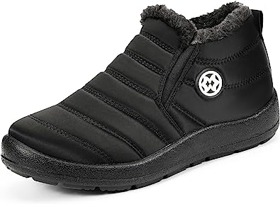 Gaatpot Botas para Mujer Botines de Invierno Forradas con Pelo Botas de Nieve Antideslizante Zapatos Outdoor Ligero 36-43