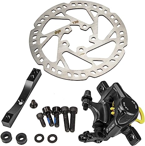 Dexian Xtech Zoom Kit Pinza Hidráulica con Disco 135 mm y Soporte para Xiaomi PRO / PRO2 Frenada Modificaciones Patinete Eléctrico Accesorios (Negro)