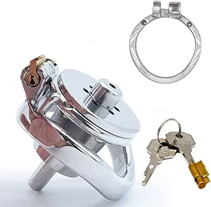 NAIXBTY 2022 Nuevo NUEVO CABA DE CASTIDAD DE CASTIDAD DE CASTIDAD DIARIA DE PENISA NEGACIÓN, hay 4 tamaños de anillo para elegir, juguetes sexuales de castidad extremadamente escondidos para la deficiencia (Bogening 40 mm)