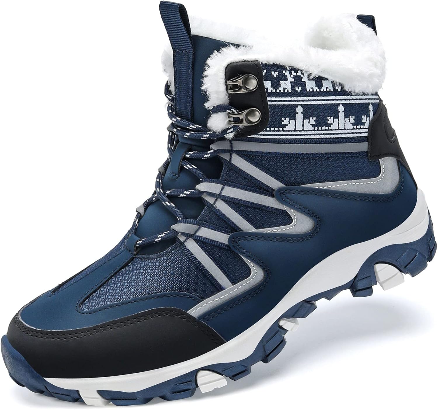 VITIKE Mujer Botas de Nieve Senderismo Deportes Trekking Zapatos Fur Forro