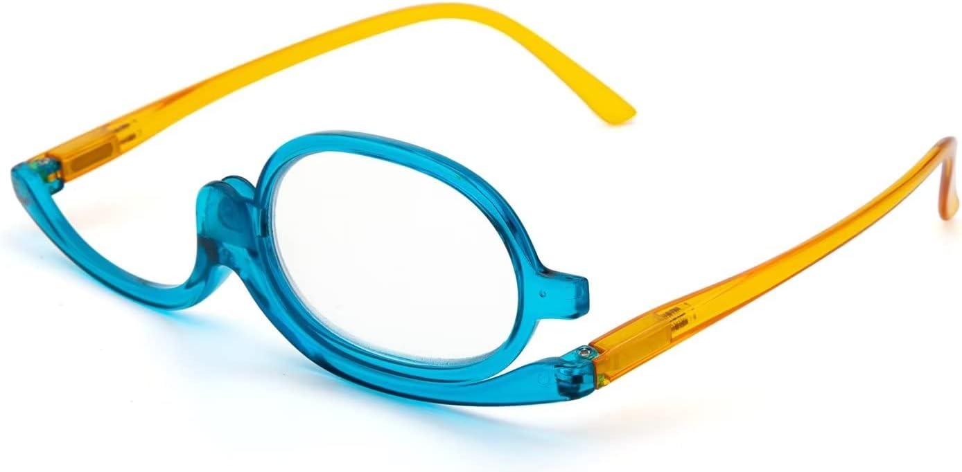 Amorays Gafas de maquillaje de Amorays para mujeres, gafas de lectura giratoria para la moda de maquillaje monolente L3660NEW 2.5 aumentos