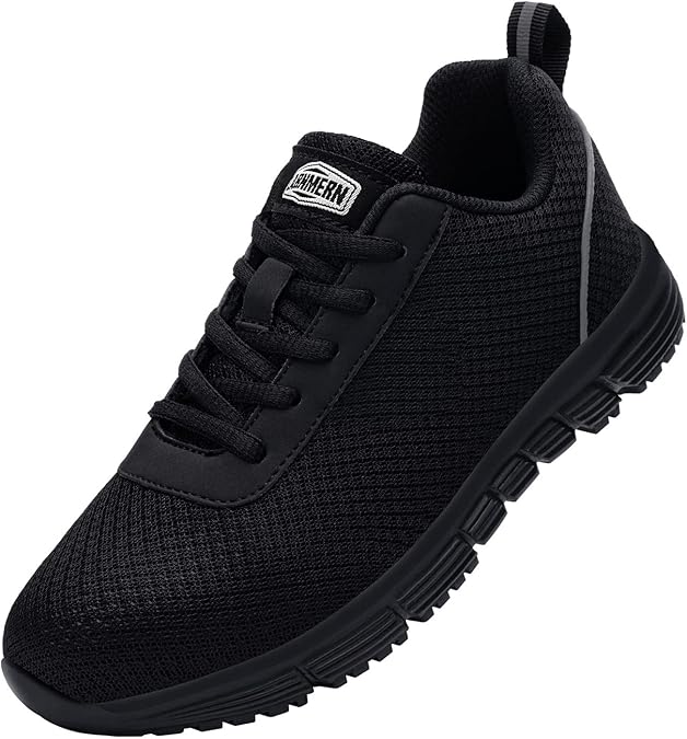 LARNMERN Zapatos de Seguridad para Hombre Mujer Antideslizante Cómodo Zapatillas de Seguridad con Punta de Acero Ultra Ligeras Respirable Calzado de Seguridad