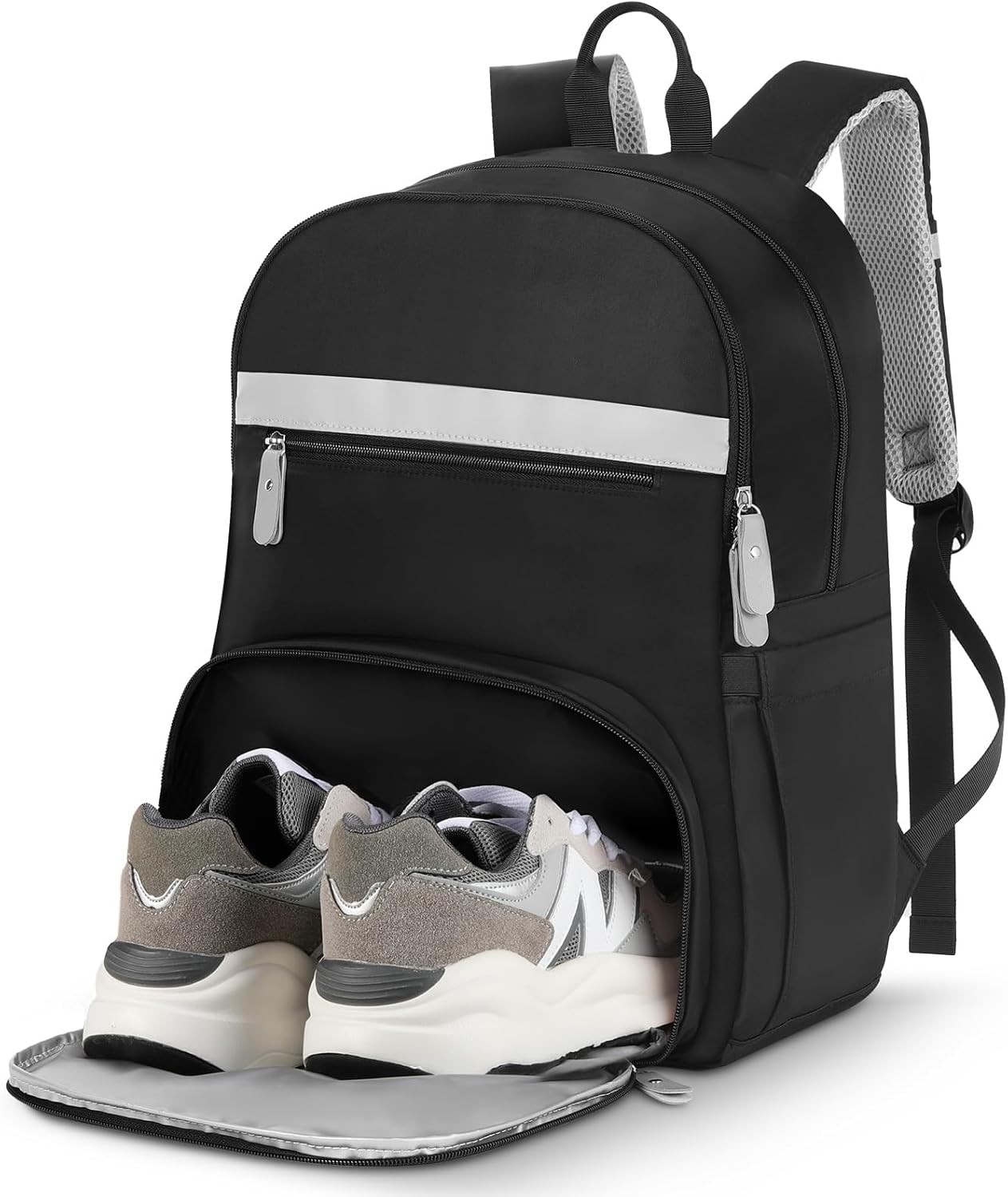 MoKo Mochilas Tipo Casual, Mochina de Viaje Antirrobo Impermeable con Compartimento para Zapatos & 15,6 Pulgadas Bolsa para Portátil, Mochilas Escolares Bolso de Gimnasio para Mujer Chica Hombre