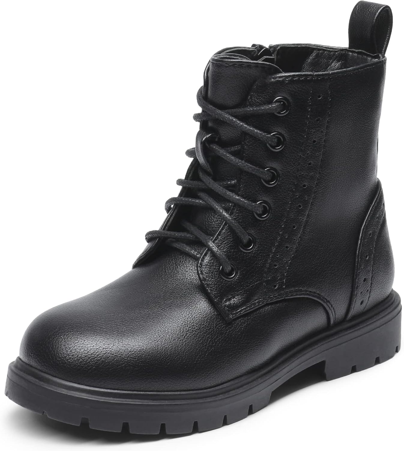 DREAM PAIRS KIDS Botas de Nieve Invierno Niñas Niños Moda NEGRO-PU KBO211-E Talla 31 (EUR)