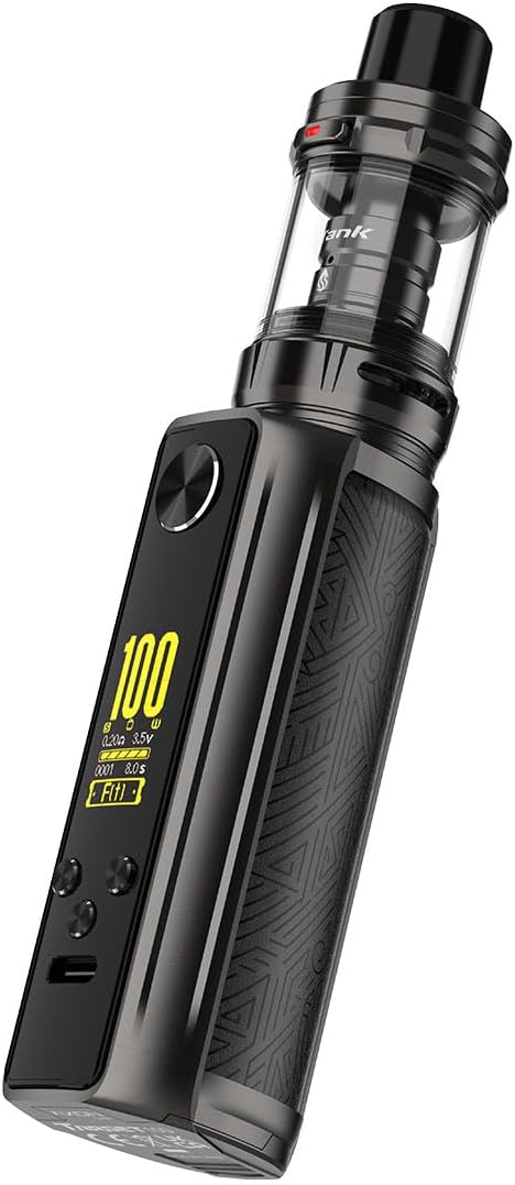 Kit original de vaporesso objetivo 100 [kit ittank 2 edition] 100W mod vape 5 ml tanque gti malla bobina vaporizador de cigarrillo electrónico sin nicotina sin líquido (sombra negra)