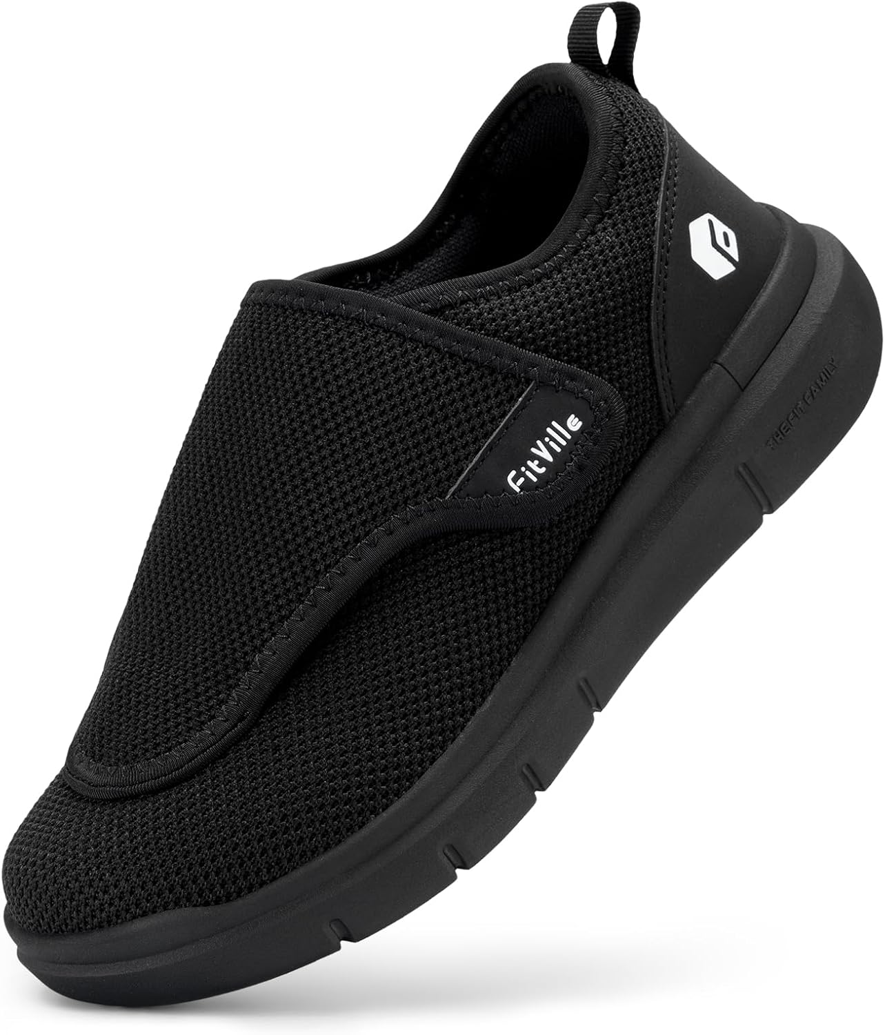 FitVille Zapatos Diabéticos para Hombre Extra Anchas Zapatillas Antideslizantes para Pies Hinchados Zapatos Especiales para Diabeticos Hombre Aliviar el Dolor de Pies