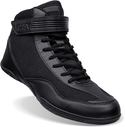  CORE Botas de Lucha para Hombre, Mujer y niños, Antideslizantes Zapatillas de Lucha Libre, para Deportes de Combate, Wrestling Shoes, Crossfit y Levantamiento de Pesas.