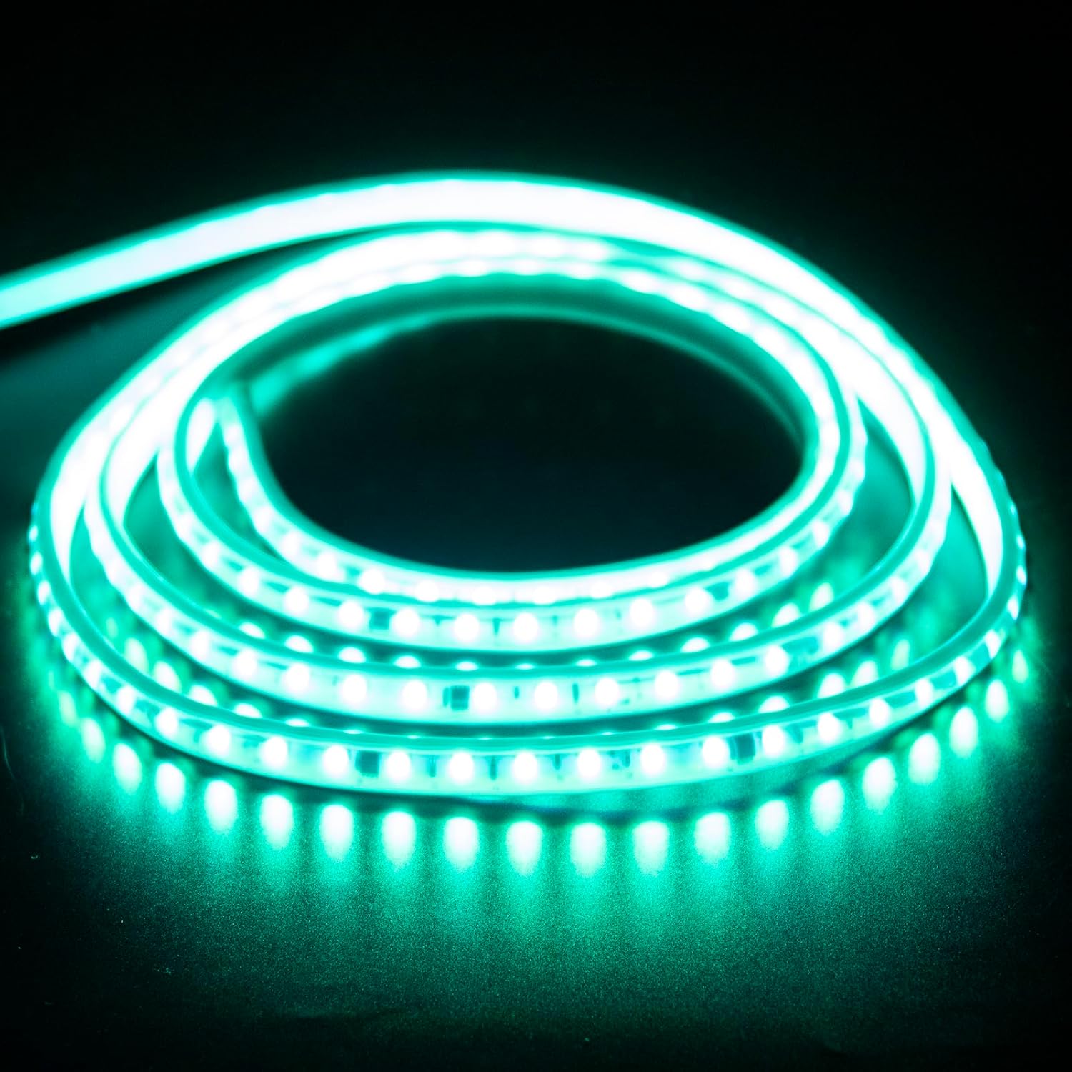 pcning Strip LED SMD5050 220V 7M RGB Multicolor sin transformador, 7 metros IP67 Striscia LED impermeable 220 voltios del exterior interno (7, RGB)