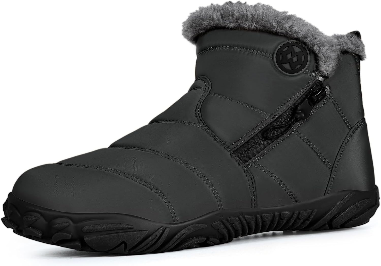 Gaatpot Barefoot Botas Hombre Mujer Invierno Cálido Botines de Nieve Cómodas Minimalista Zapatos Unisex