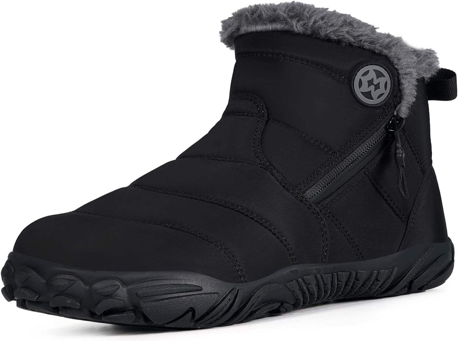 Gaatpot Barefoot Botas Hombre Mujer Invierno Cálido Botines de Nieve Cómodas Minimalista Zapatos Unisex