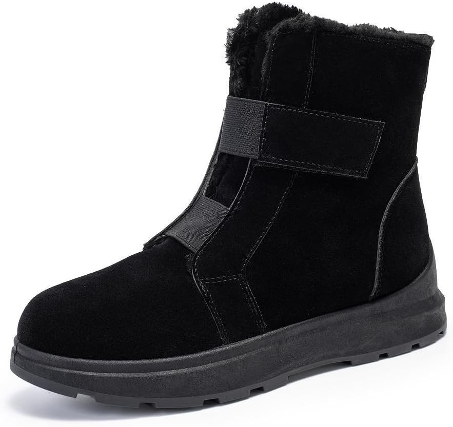FUSHITON Botas Mujer Invierno Nieve Pelo Forradas Media Caña Botas Calientes Zapatos