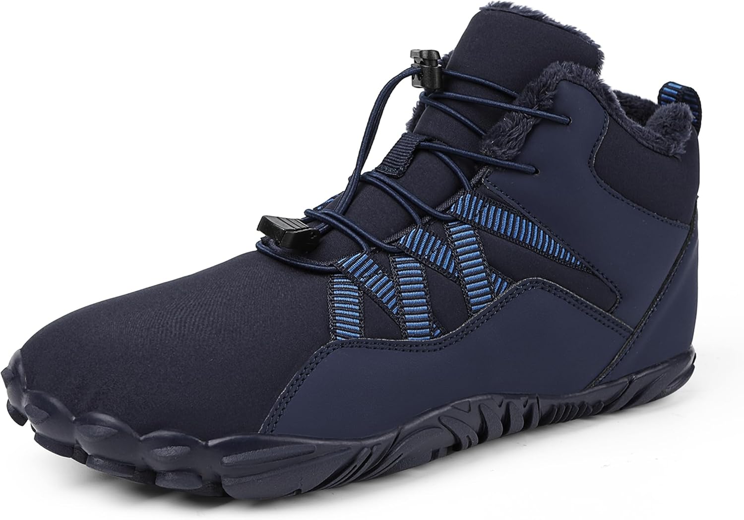SMajong Unisex Botas Invierno Forradas Hombre Barefoot Botas de Nieve Mujer Zapatillas Botines Planas Antideslizante 36-46 EU
