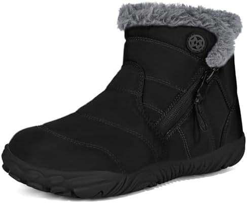 Gaatpot Botas de Nieve Calientes Zapatillas de Invierno Impermeables Unisex Niños,Gr.29-39 Talla 35