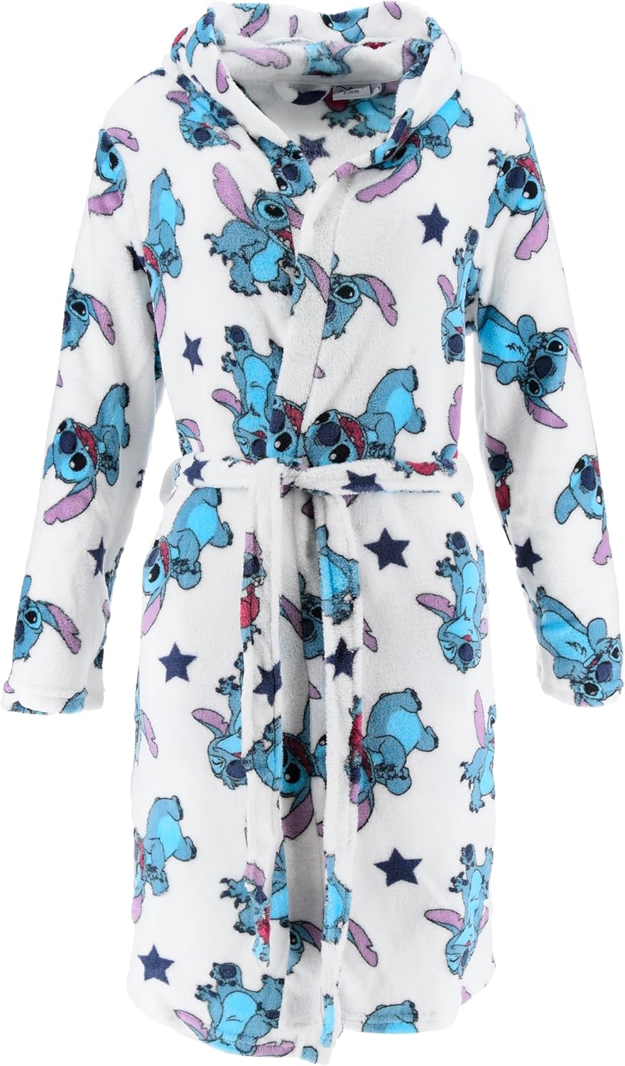 Bata Disney Stitch para Mujer, Bata de Terciopelo Suave para el hogar, Bata de Regalo para Mujeres y Adolescentes | Talla M