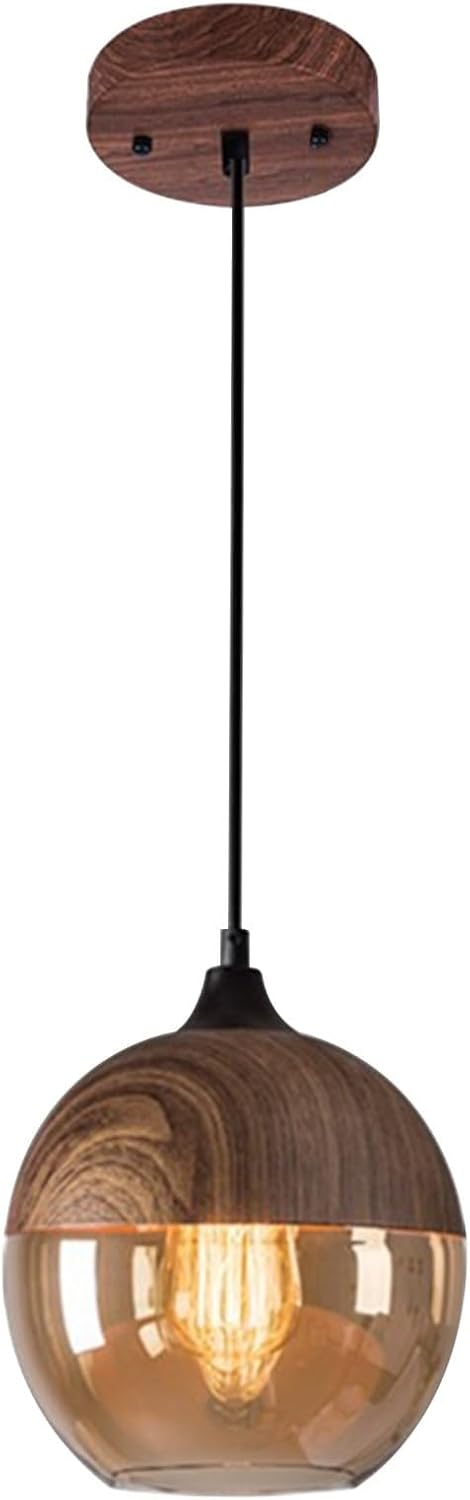 Lámpara colgante Jengush con batería, luz colgante a pilas con control remoto, fuente de luz recargable, instalación sin cableado, luz colgante sin conexión eléctrica, 9 colores, regulable.